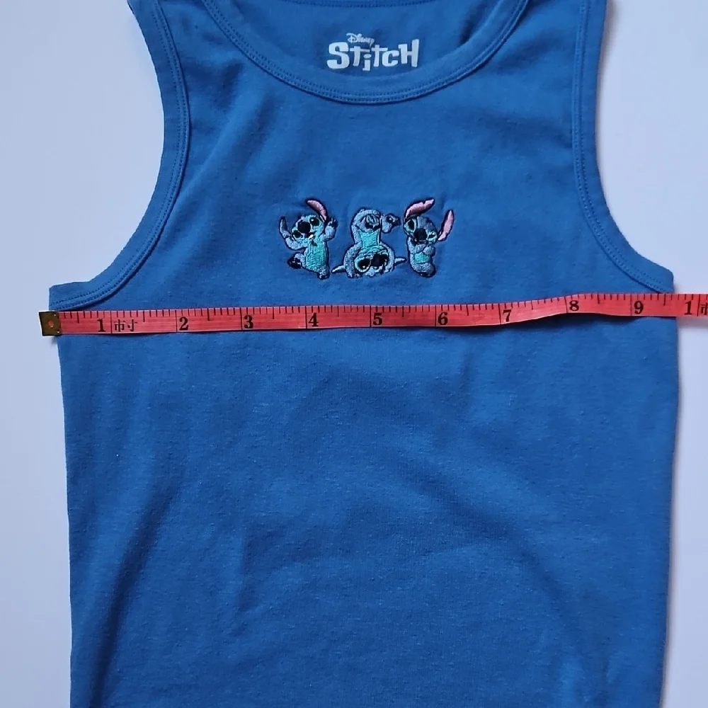 Disney Stitch Womens Cropped Tank Top